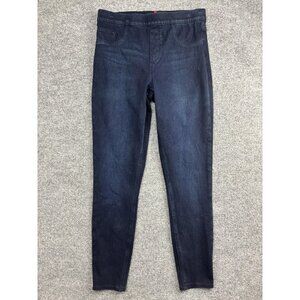 Spanx Pants Womens Medium Dark Wash Denim Jeggings Pull On Skinny High Rise